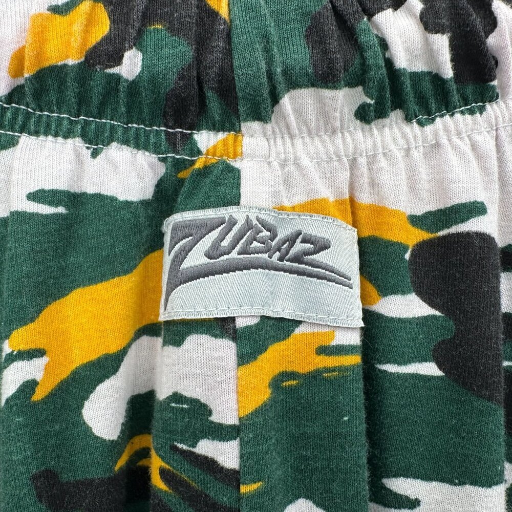 Vintage Zubaz Adult XS Pants Green Yellow White Black Zebra Camo Pattern - Picture 7 of 9